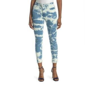 Levi’s - 721 High Rise Skinny Ankle Tie Dye Jeans Raw Hem - Size 27